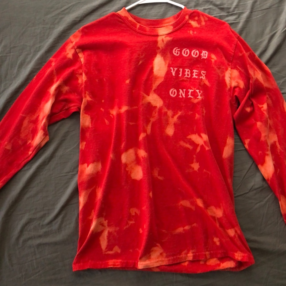 Bleached long sleeve t shirt